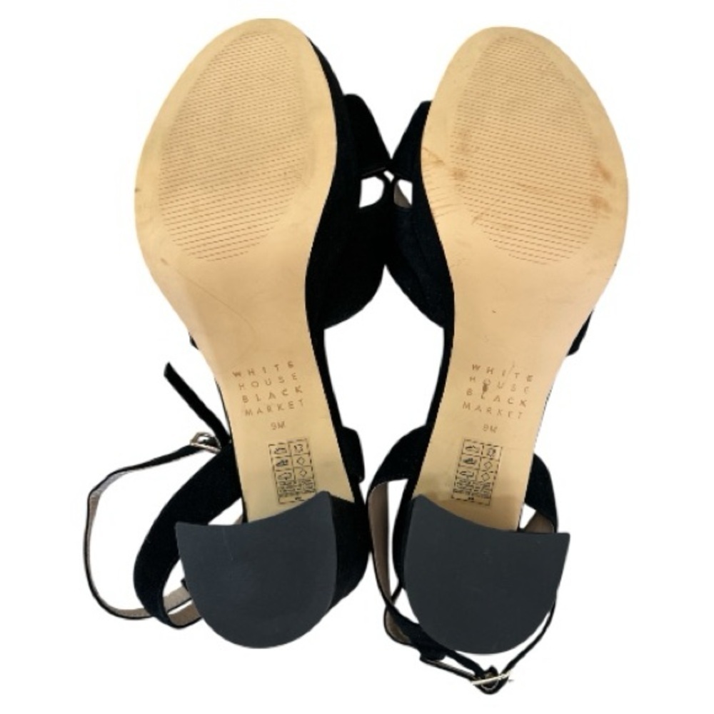 White House Black Market Suede Platform Sandals Size 9 Never Worn - Picture 9 of 10